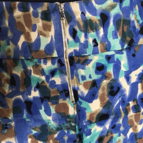 Ann Taylor Painterly Artsy Watercolor Skirt - Picture 5 of 8